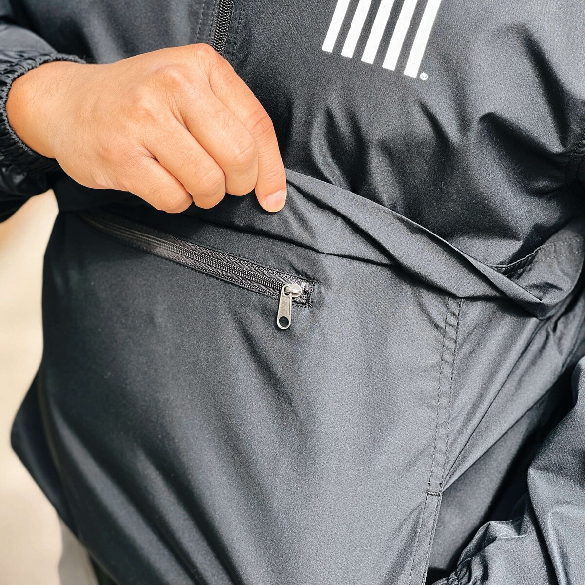 Champion® Cyclones Script Black Packable Jacket